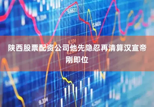 陕西股票配资公司他先隐忍再清算汉宣帝刚即位