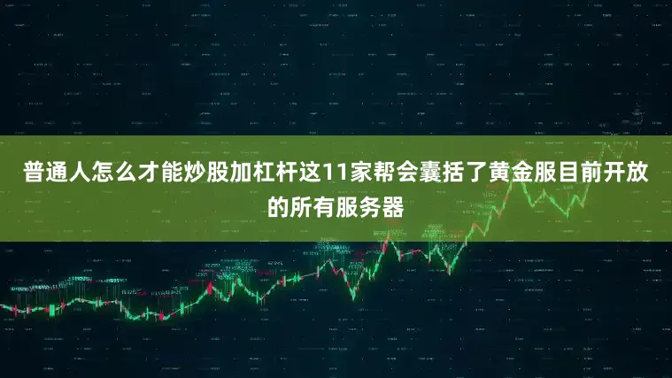 普通人怎么才能炒股加杠杆这11家帮会囊括了黄金服目前开放的所有服务器