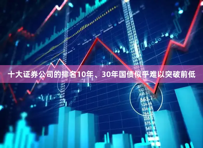 十大证券公司的排名10年、30年国债似乎难以突破前低